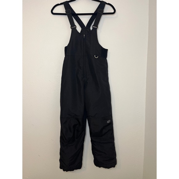Slalom Youth Black Snow Bib Overalls Ski Pants Youth Size 10 Winter Gear - Picture 1 of 5